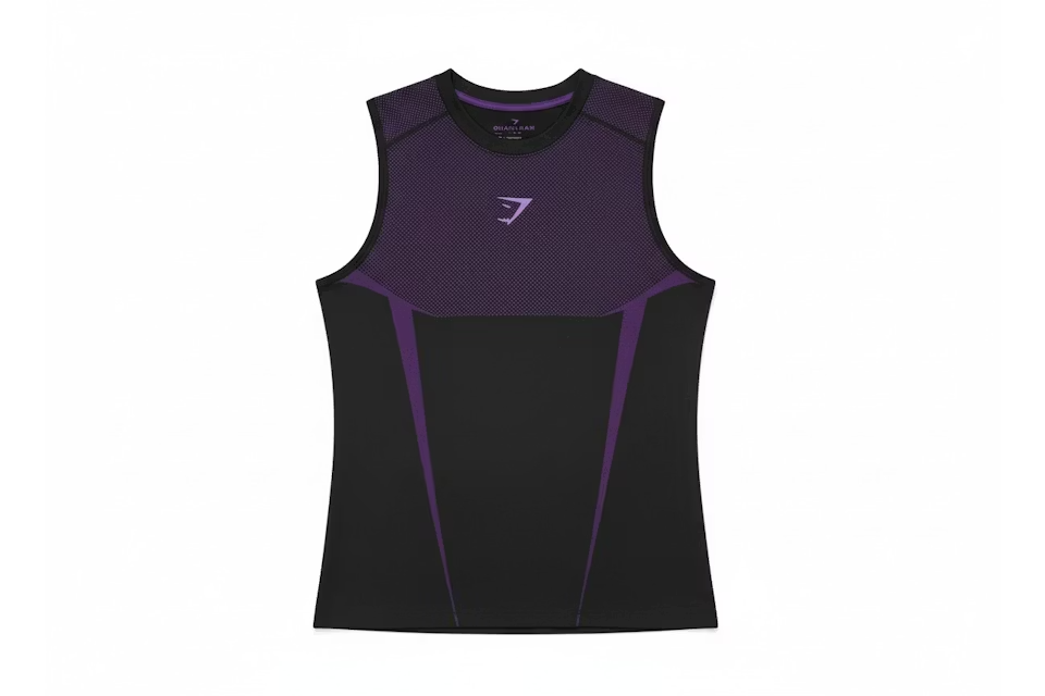 Gymshark Onyx 5.0 Muscle Fit Tank Black/Athletic Purple