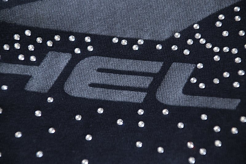 HS Rhinestone Flame Star Graphic T-Shirt ¡ª detail