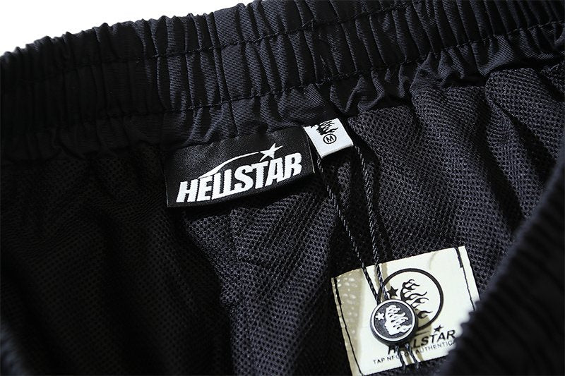 HS Flame Skull Graphic Drawstring Shorts ¡ª neck_label