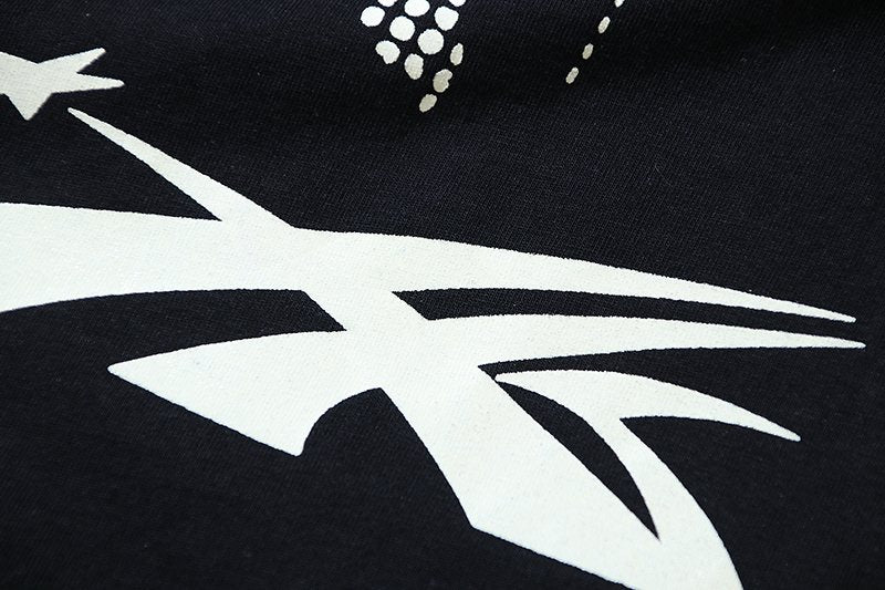 HS Washed Black Graphic Long-Sleeve T-Shirt ¡ª detail