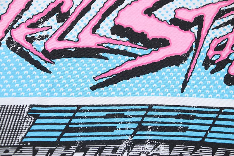 HS White Graphic Long-Sleeve T-Shirt ¡ª detail