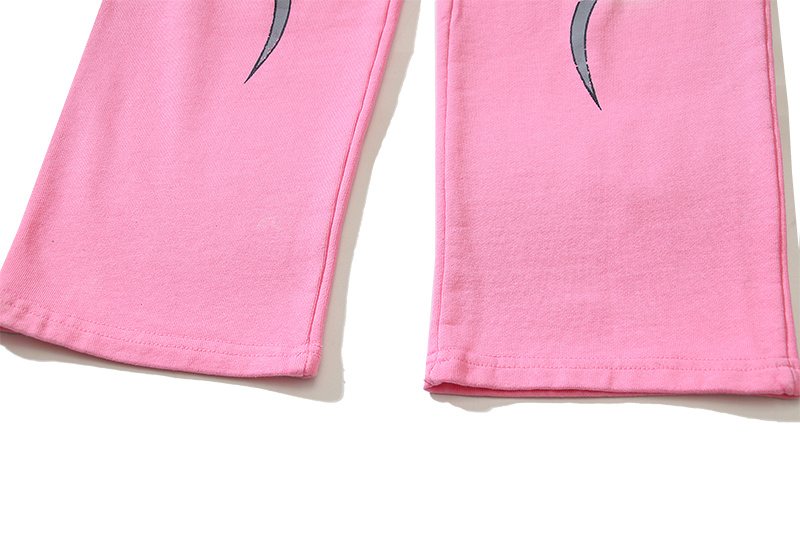 HS Flame Graphic Sweatpants - Pink ¡ª detail