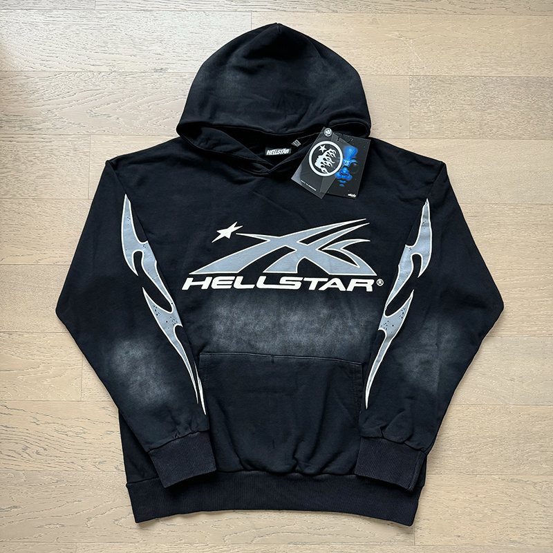 HS Washed Black Graphic Hoodie ¡ª context