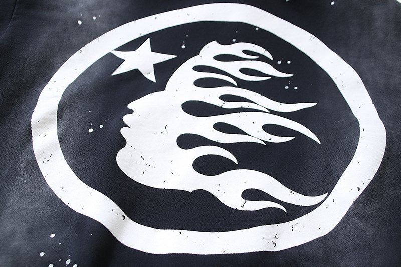 HS Washed Flame Graphic Hoodie ¡ª fabric_closeup