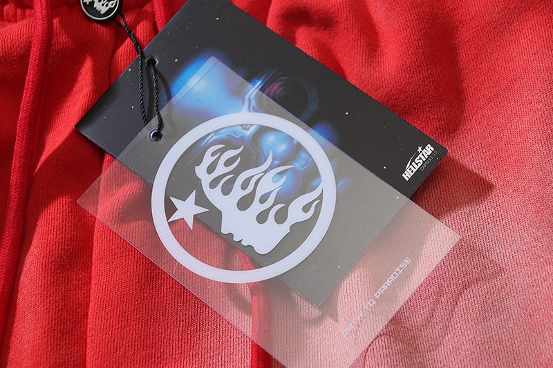 HS Washed Red Straight-Leg Sweatpants ¡ª hang_tag