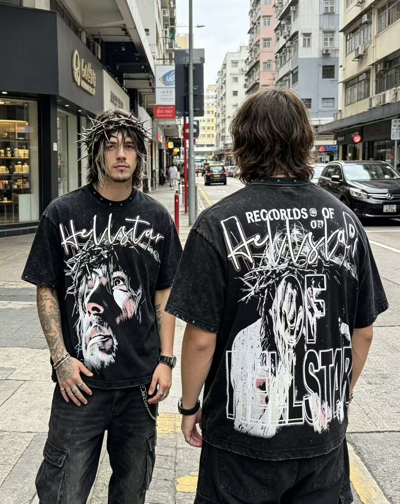 HS Records Face Graphic T-Shirt ¡ª context