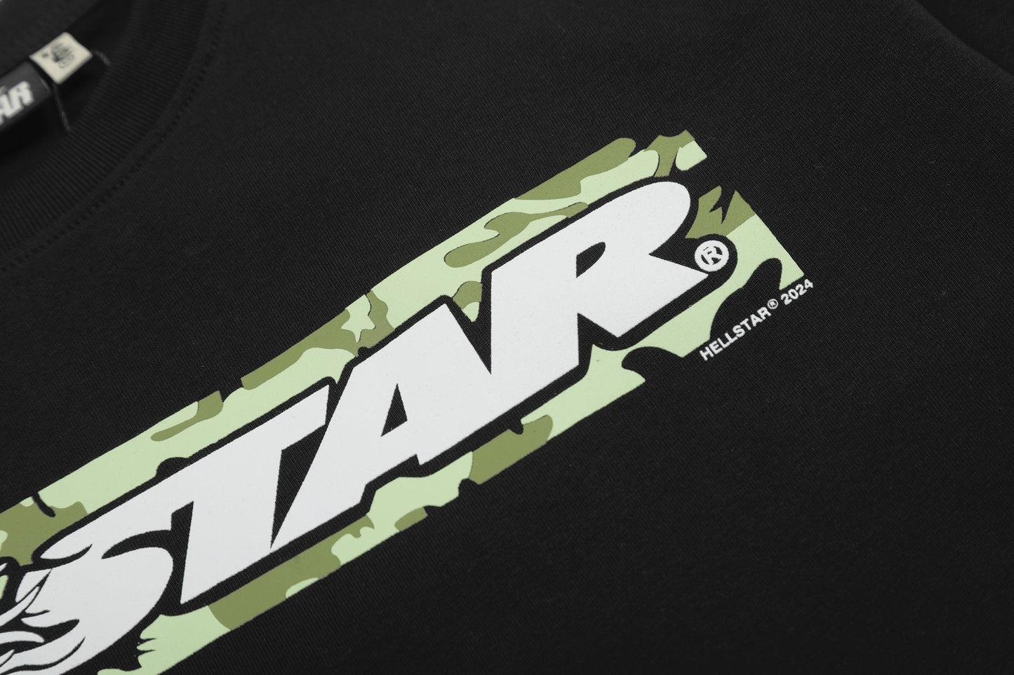HS Black Front & Back Graphic T-Shirt ¡ª detail