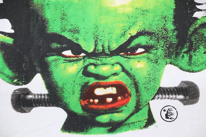 HS Green Boy Head Graphic T-Shirt ¡ª detail