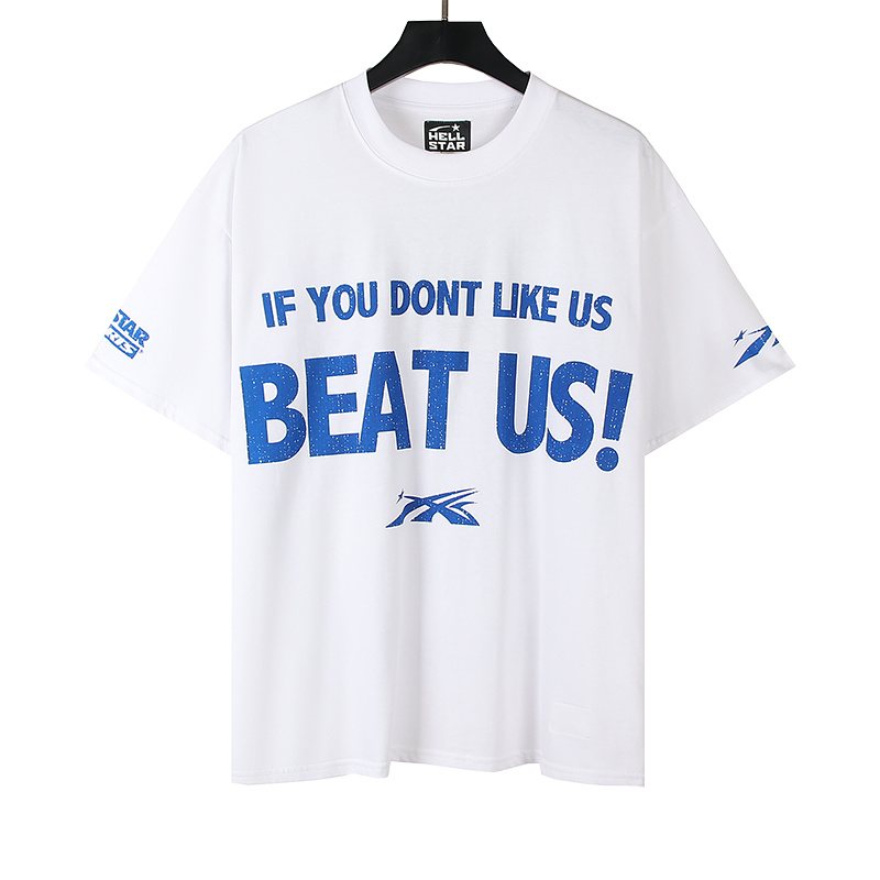 HS White Blue Graphic Short-Sleeve T-Shirt ¡ª hero
