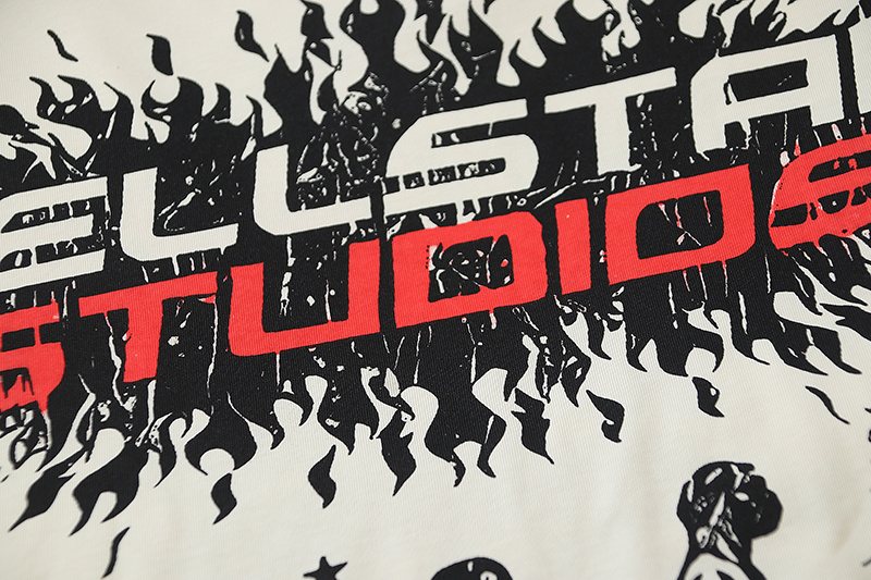 HS Skull Flame Graphic T-Shirt ¡ª detail