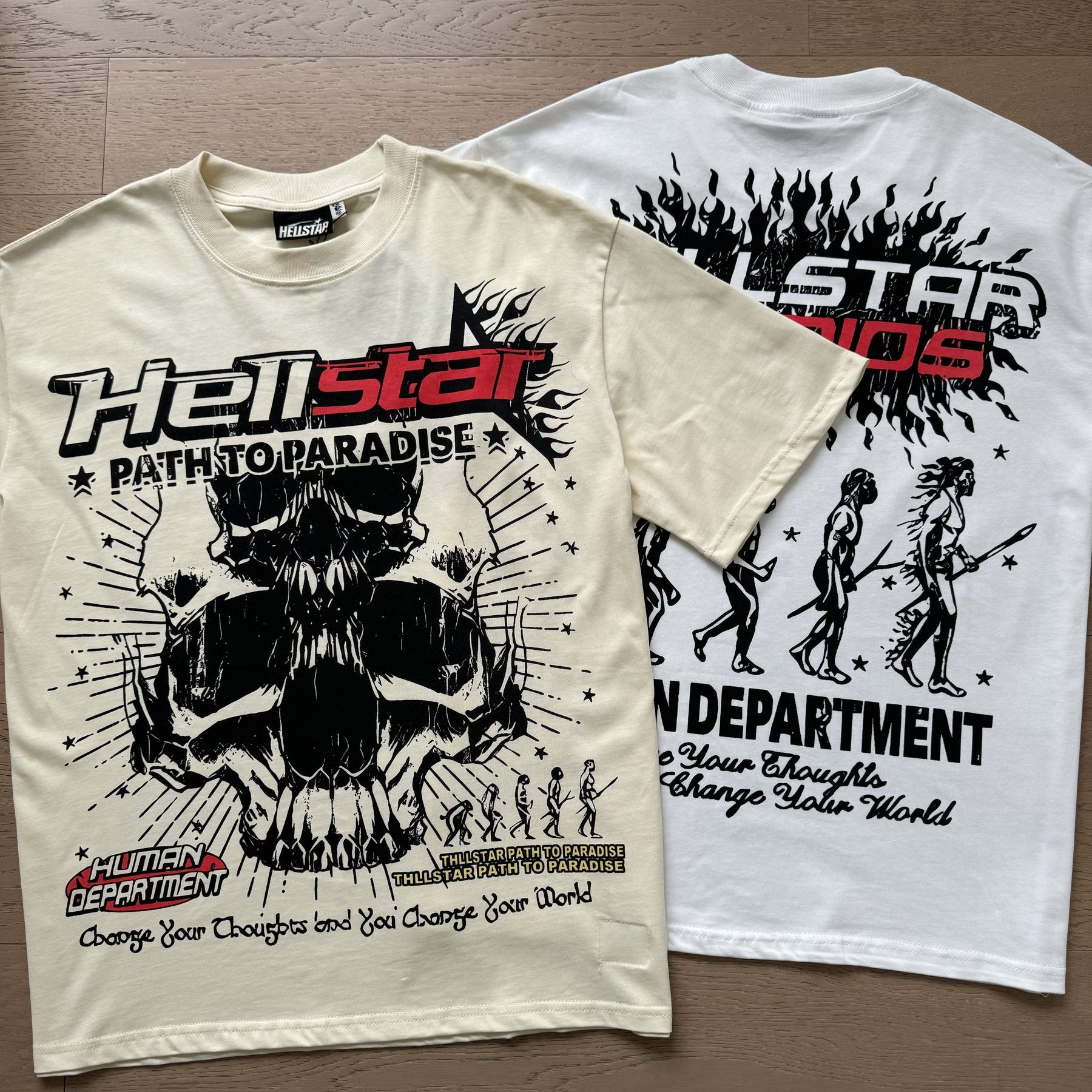 HS Skull Flame Graphic T-Shirt ¡ª comparison