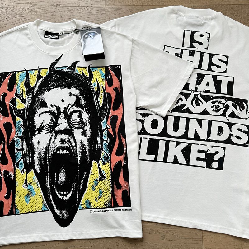 HS Screaming Face Graphic T-Shirt ¡ª context