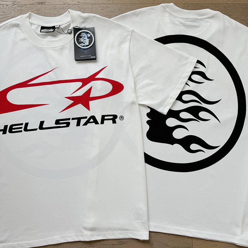 HS White Flame Graphic Short-Sleeve T-Shirt ¡ª comparison