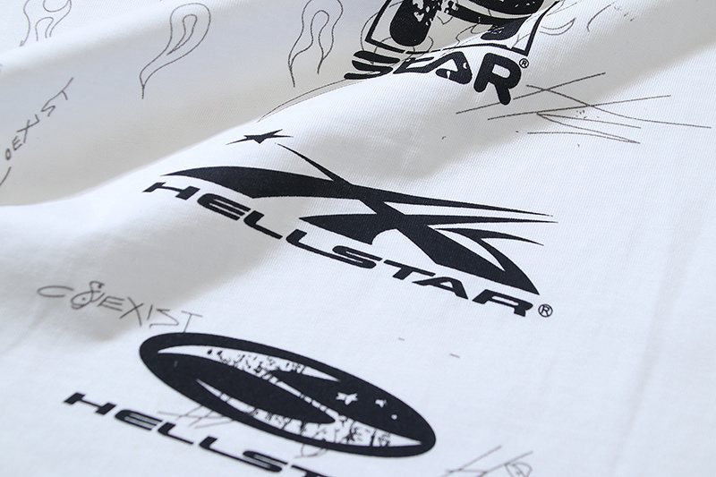 HS White Logo Graphic Short-Sleeve T-Shirt ¡ª detail