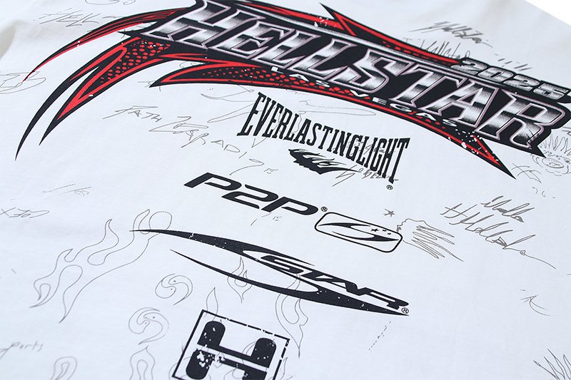 HS White Logo Graphic Short-Sleeve T-Shirt ¡ª detail
