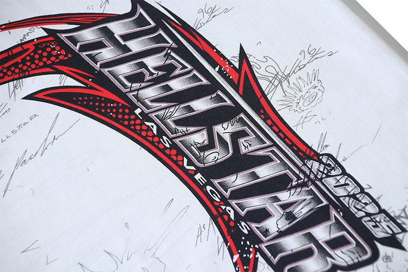 HS White Logo Graphic Short-Sleeve T-Shirt ¡ª detail