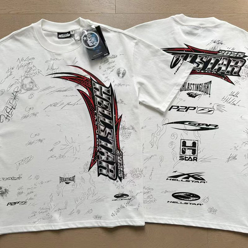 HS White Logo Graphic Short-Sleeve T-Shirt ¡ª context