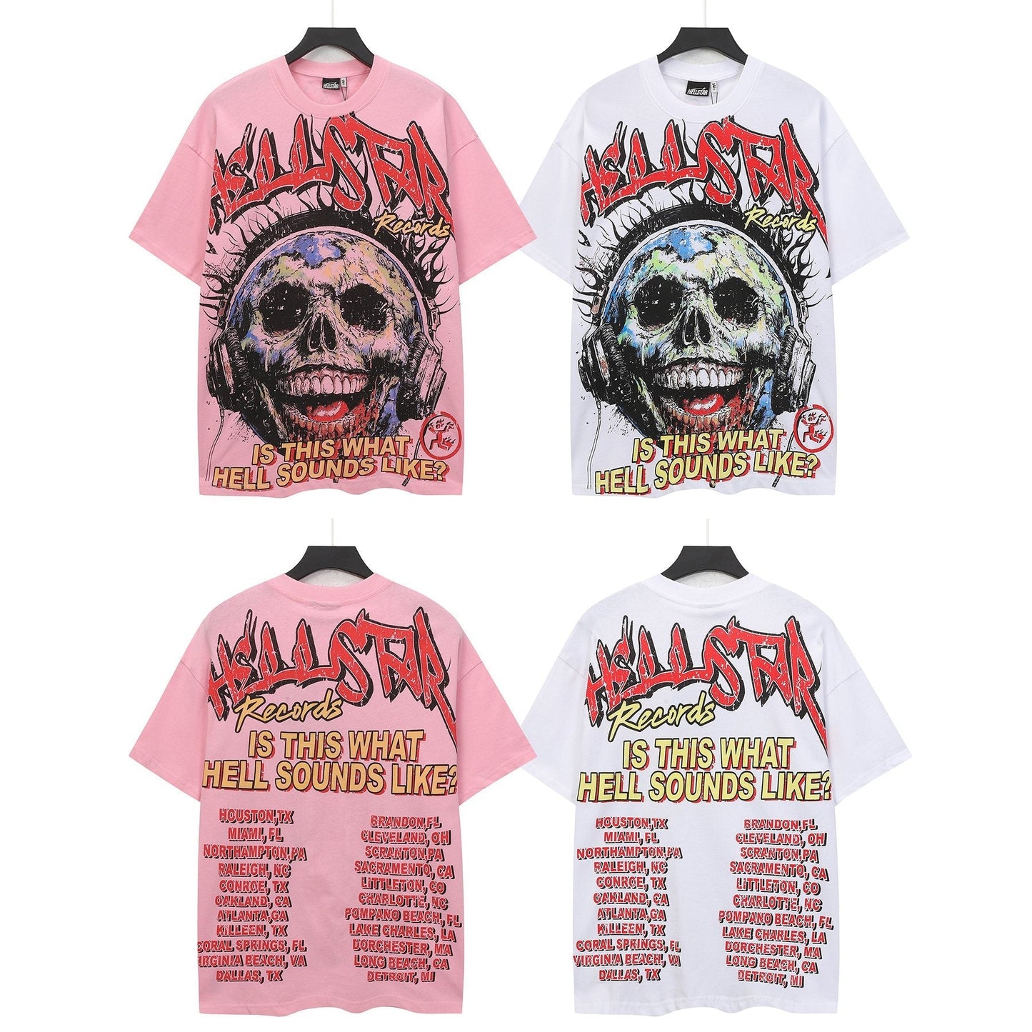 HS Skull Records Graphic T-Shirt ¡ª comparison
