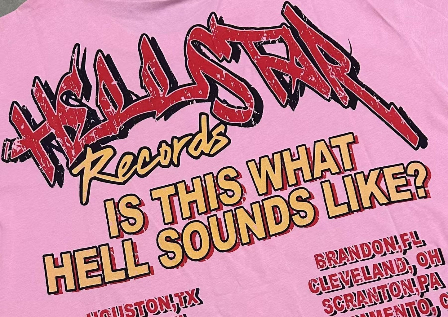 HS Skull Records Graphic T-Shirt ¡ª detail