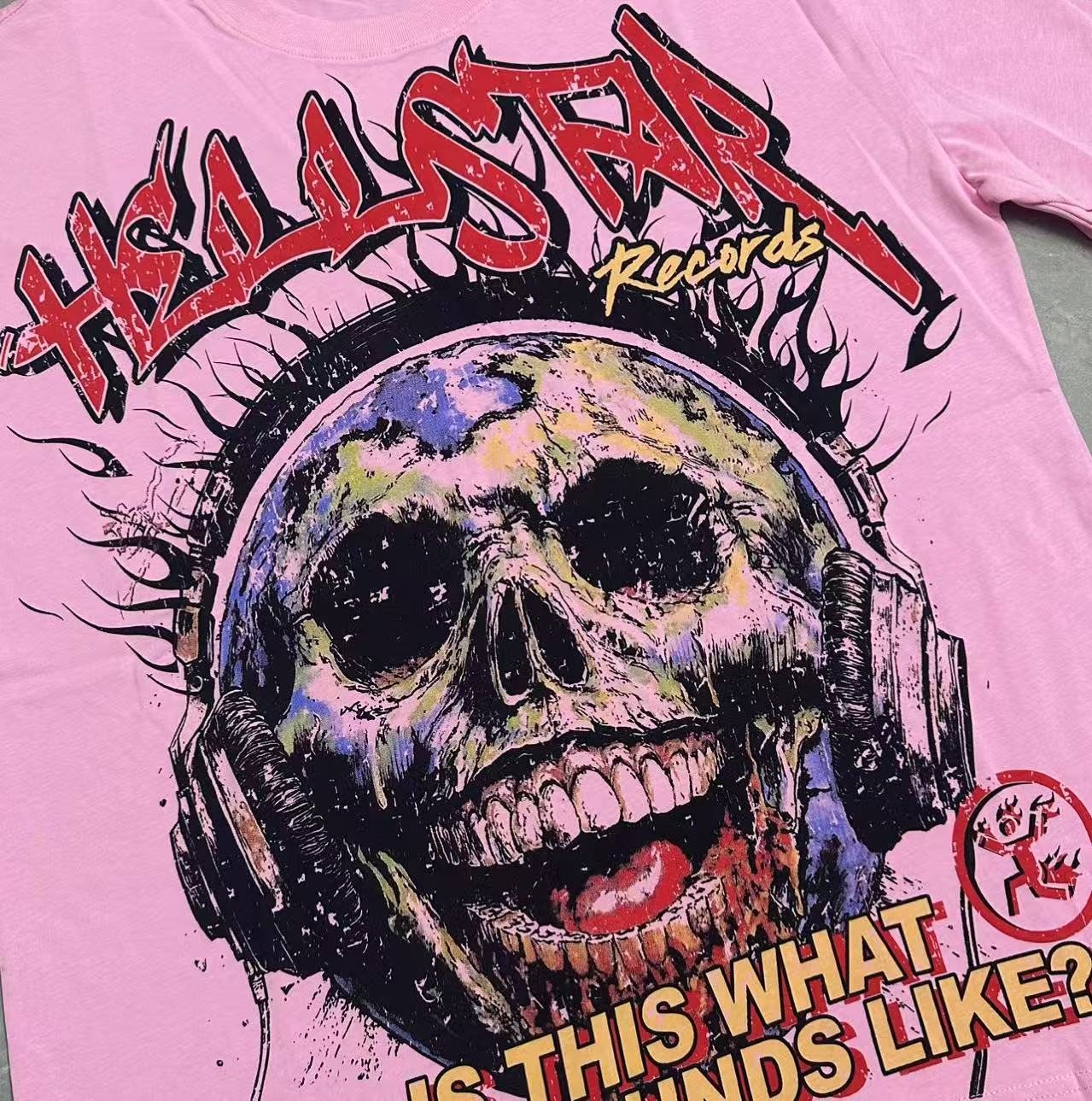 HS Skull Records Graphic T-Shirt ¡ª detail