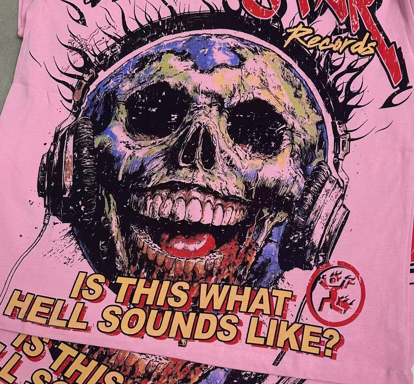 HS Skull Records Graphic T-Shirt ¡ª detail