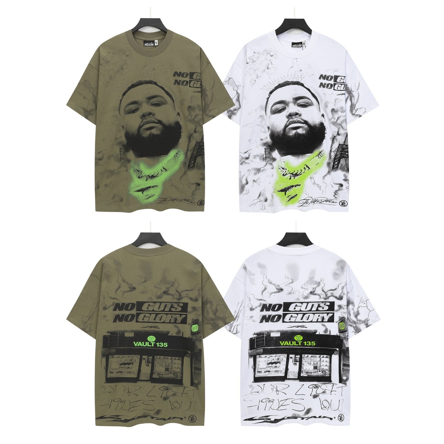 HS No Guts No Glory Portrait Graphic T-Shirt ¡ª comparison