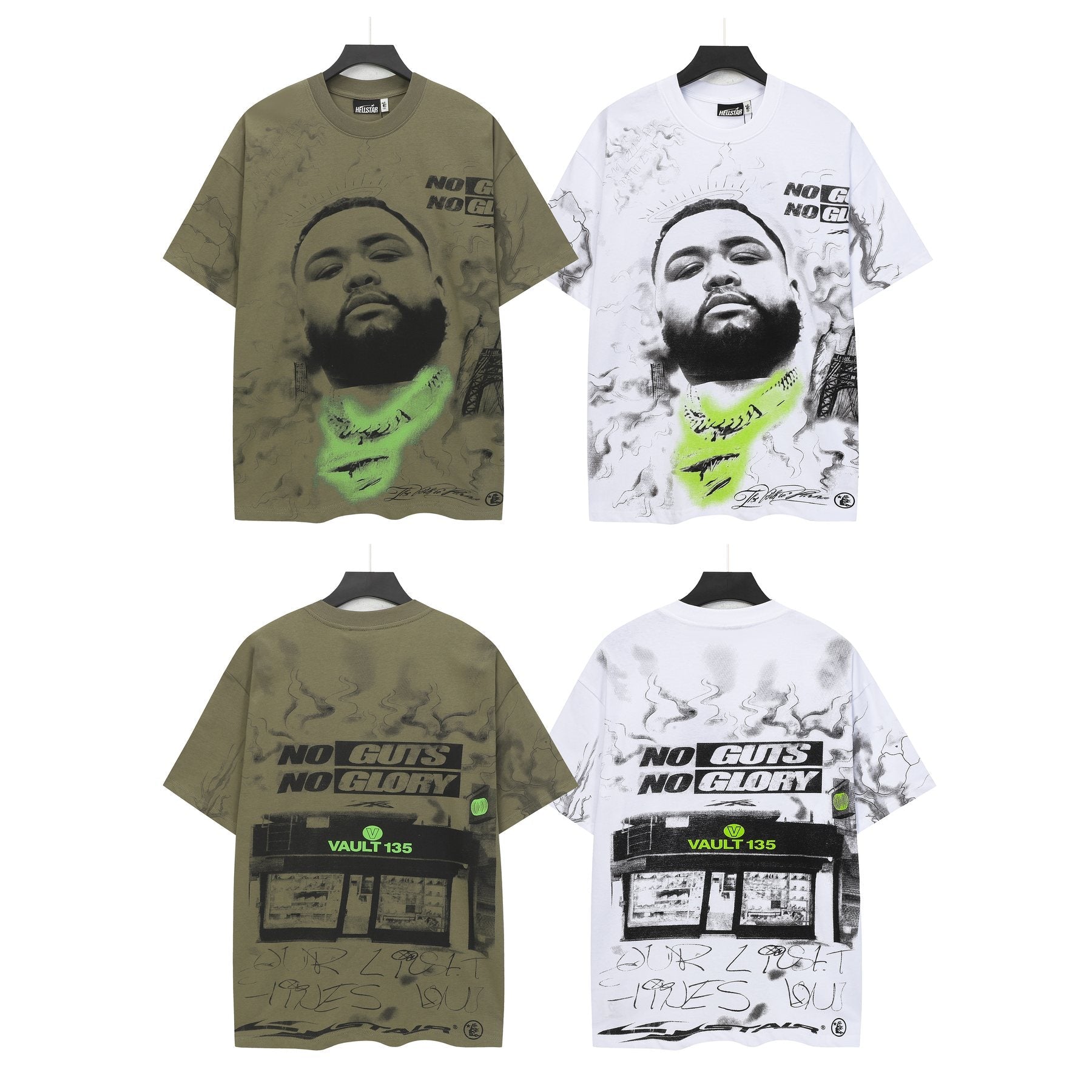 HS No Guts No Glory Portrait Graphic T-Shirt ¡ª comparison