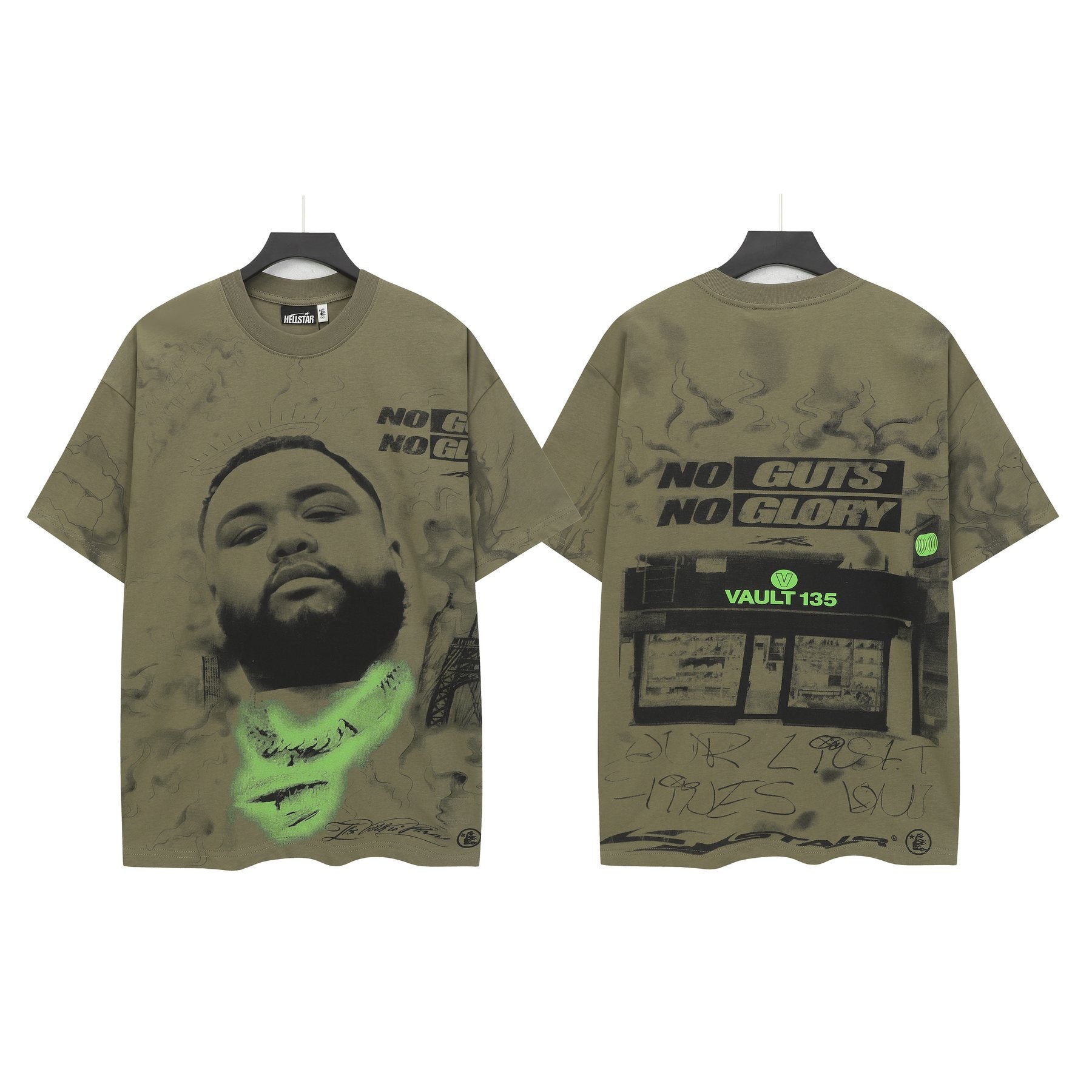 HS No Guts No Glory Portrait Graphic T-Shirt ¡ª front
