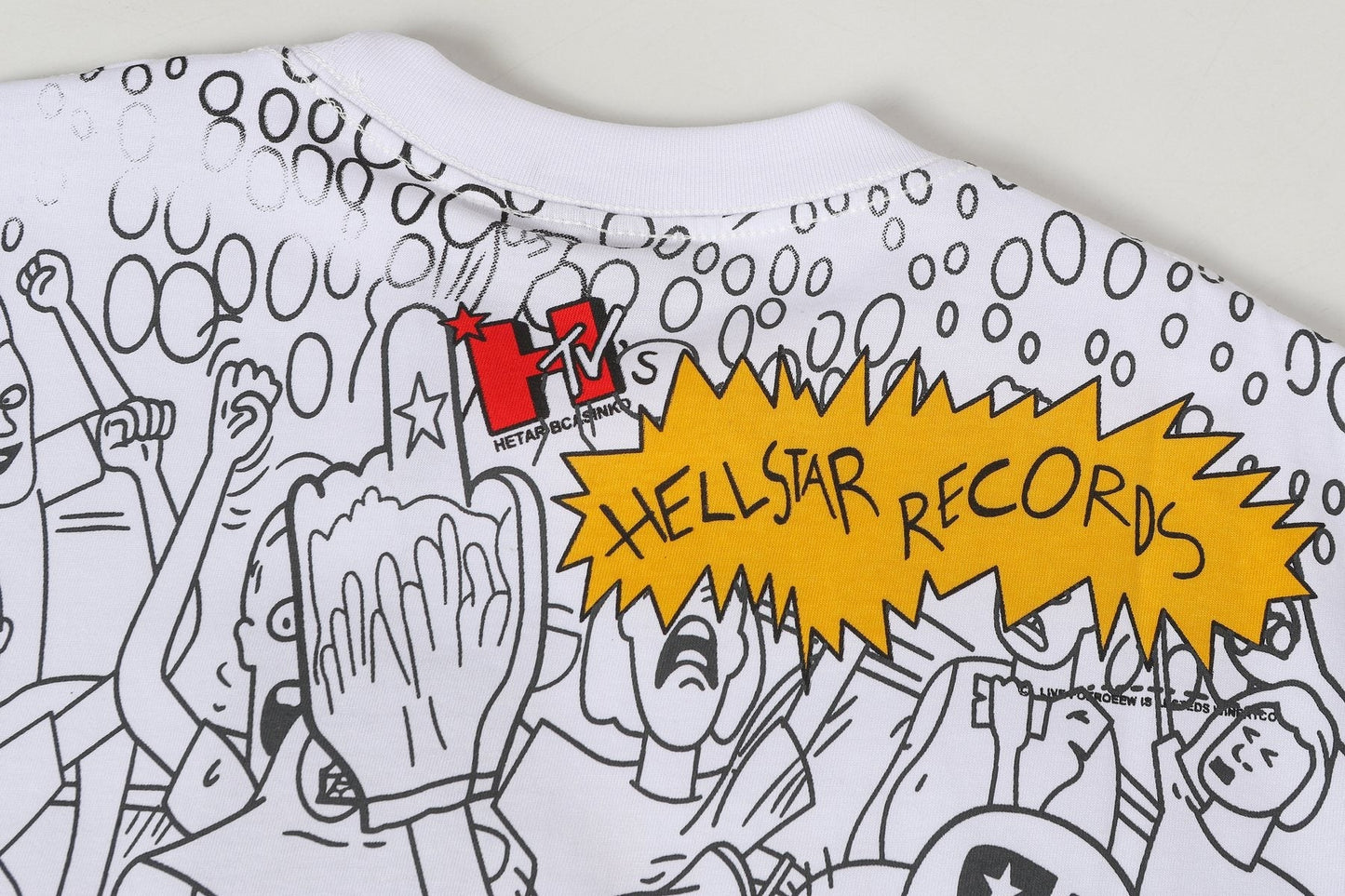 HS Cartoon Heads Graphic T-Shirt ¡ª detail