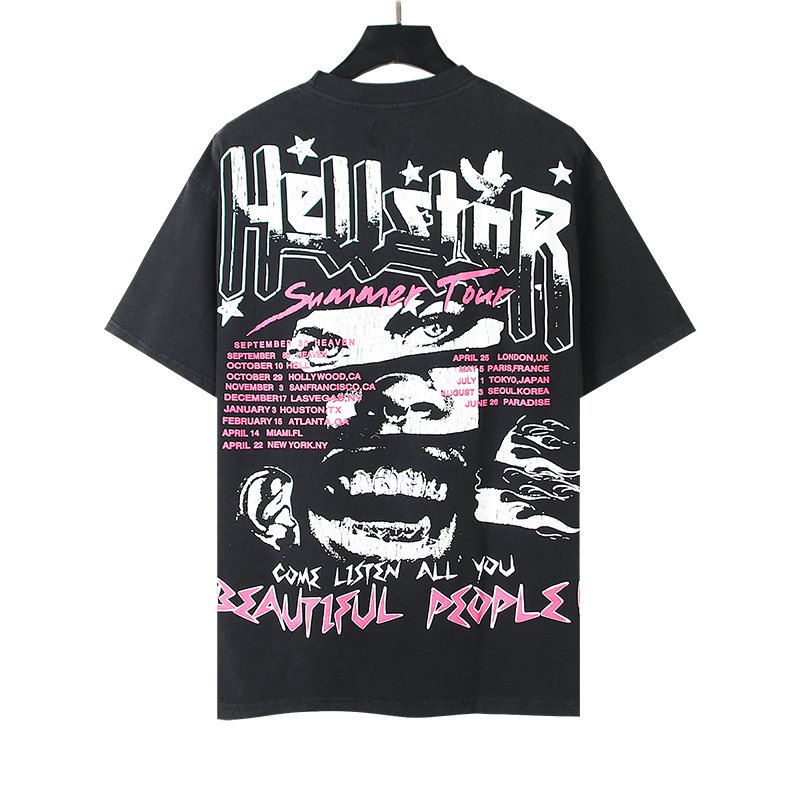 HS Pink & White Graphic Short-Sleeve T-Shirt ¡ª back