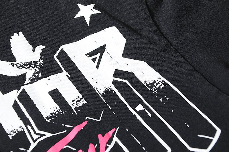 HS Pink & White Graphic Short-Sleeve T-Shirt ¡ª detail