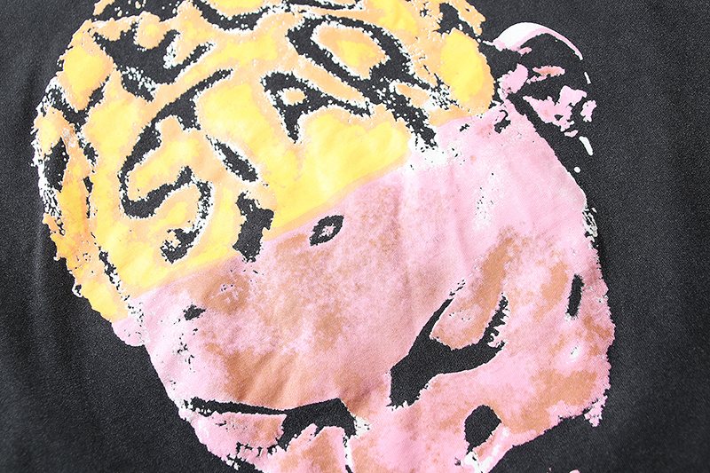 HS Flame Star Face Graphic T-Shirt ¡ª detail