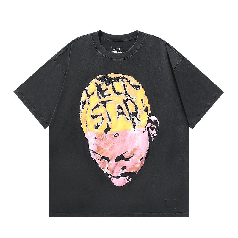HS Flame Star Face Graphic T-Shirt ¡ª front