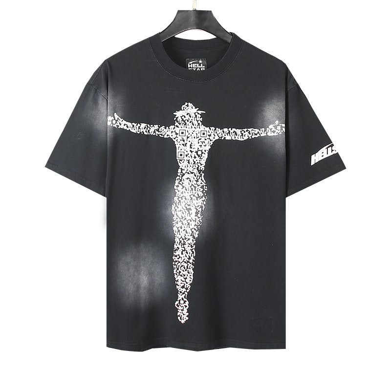 HS Pink-and-White Distressed Graphic T-Shirt ¡ª hero