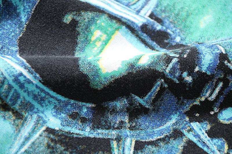HS Washed Black Graphic Short-Sleeve T-Shirt ¡ª detail