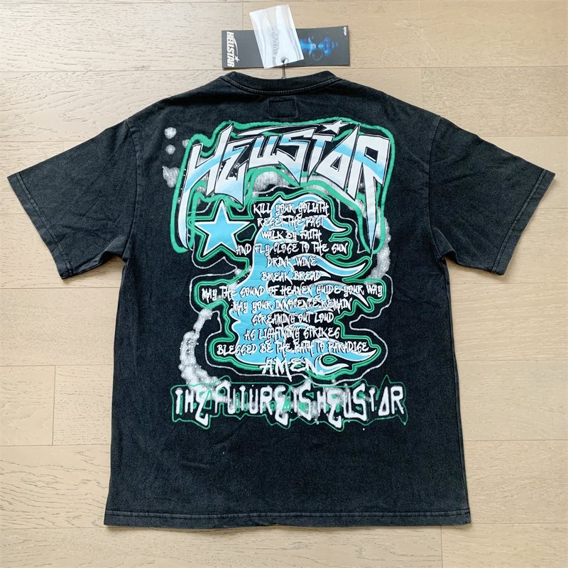 HS Washed Black Graphic Short-Sleeve T-Shirt ¡ª context