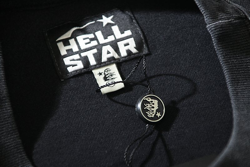 HS Skull Face Lightning Graphic T-Shirt ¡ª neck_label