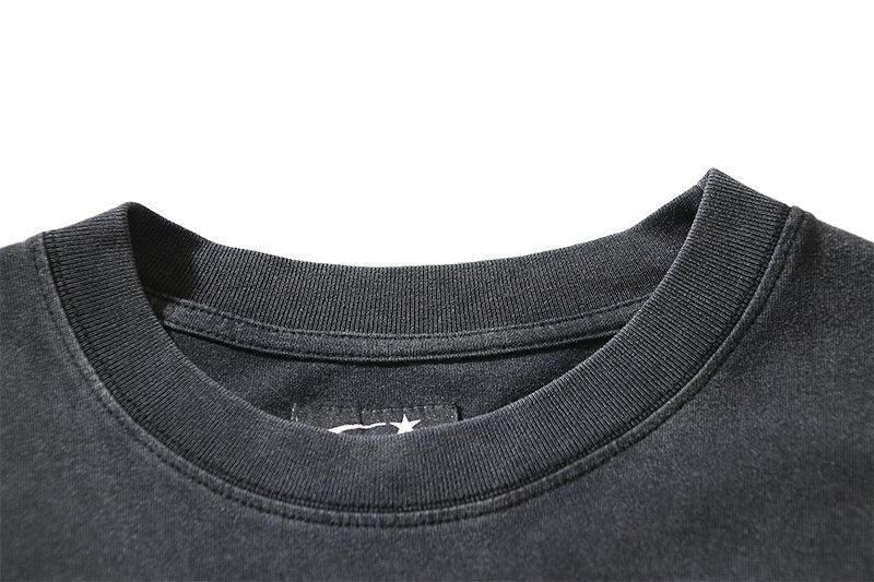 HS The World Is Yours Washed Black Graphic T-Shirt ¡ª detail