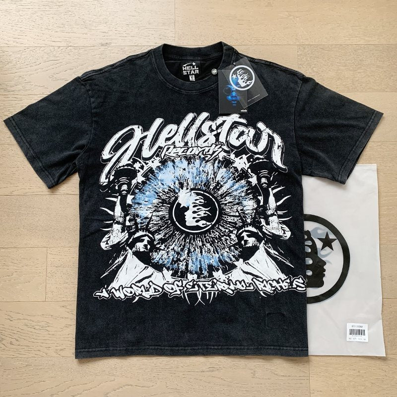 HS The World Is Yours Washed Black Graphic T-Shirt ¡ª context