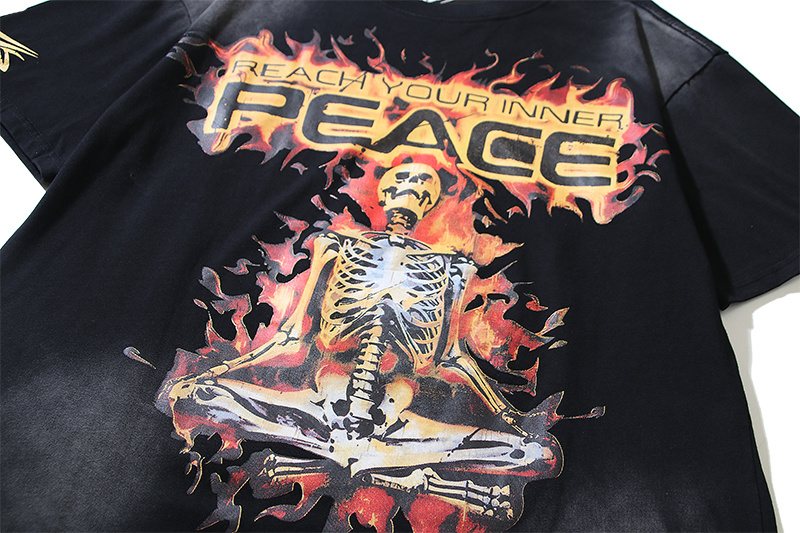 HS Inner Peace Flame Graphic T-Shirt ¡ª detail