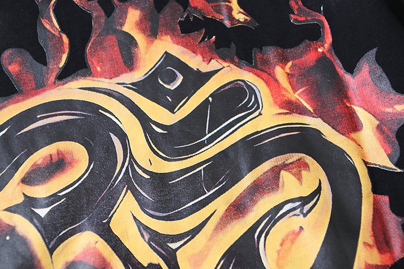 HS Inner Peace Flame Graphic T-Shirt ¡ª detail