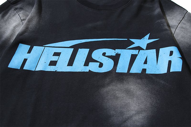 HS Blue Flame Star Graphic T-Shirt ¡ª detail