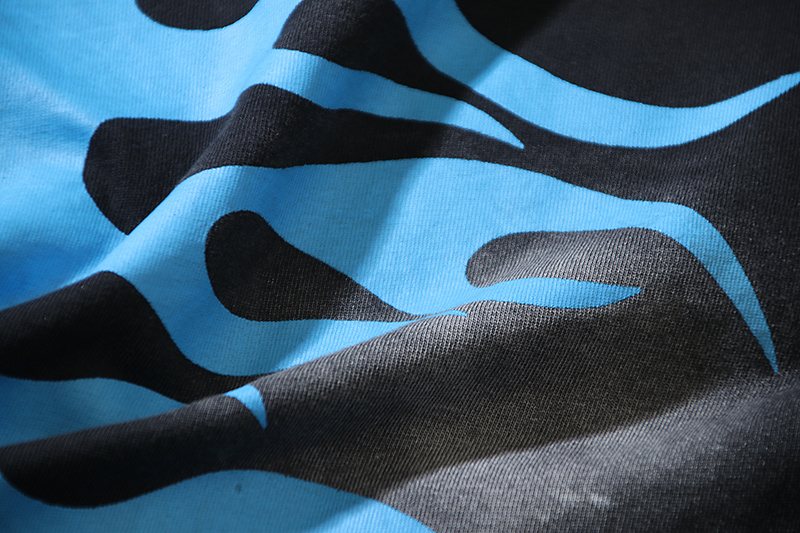 HS Blue Flame Star Graphic T-Shirt ¡ª detail