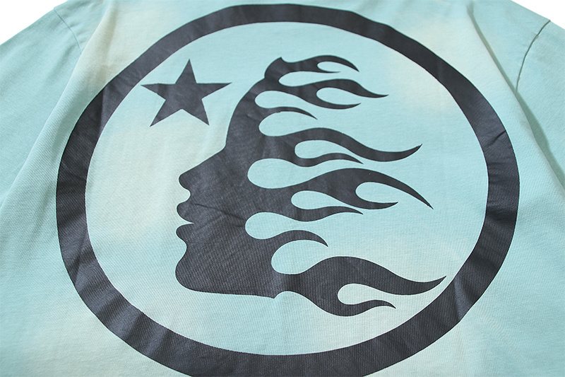 HS Flame and Star Graphic Short-Sleeve T-Shirt ¡ª fabric_closeup