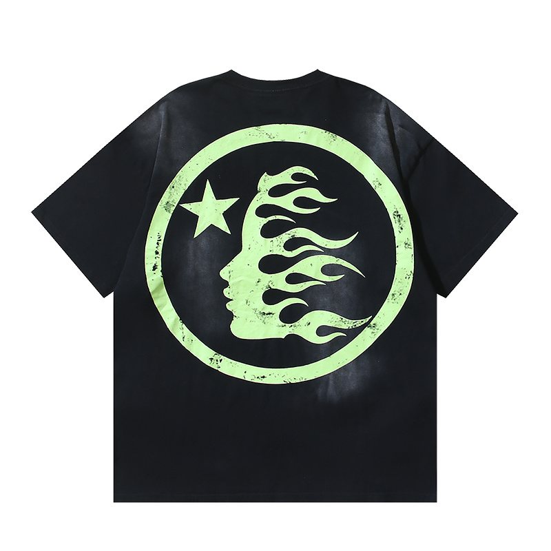 HS Lime Green Flame Graphic T-Shirt ¡ª back