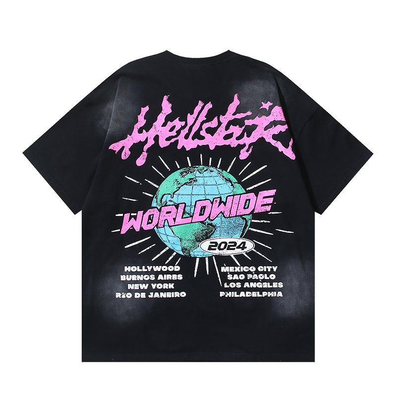 HS Worldwide 2024 Globe Graphic Short-Sleeve T-Shirt ¡ª back