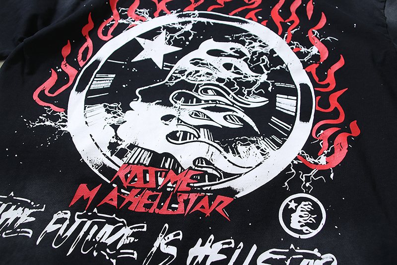 HS Flame Face Graphic T-Shirt ¡ª detail