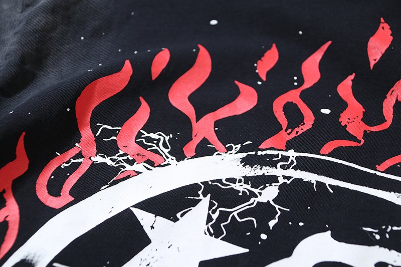 HS Flame Face Graphic T-Shirt ¡ª detail
