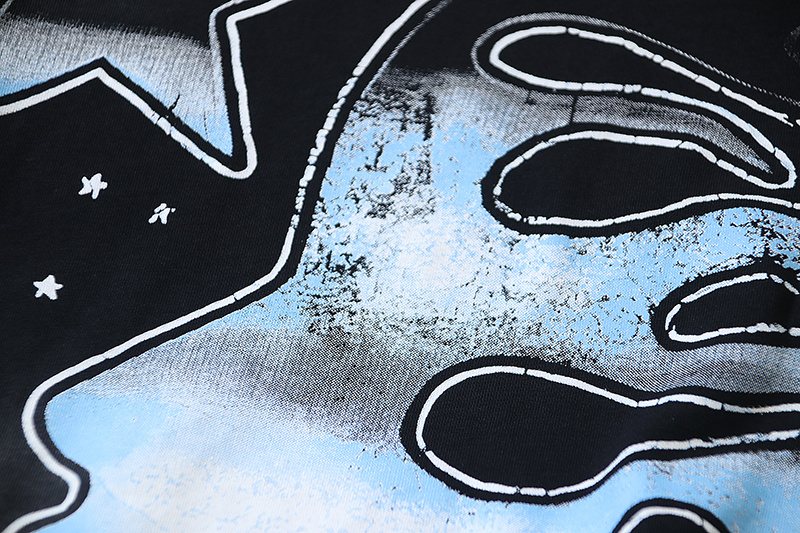 HS Mountain Flame Graphic T-Shirt ¡ª fabric_closeup