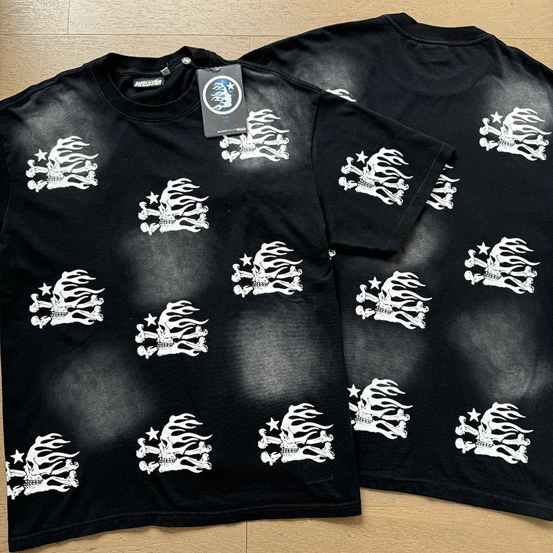 HS Flaming Skull Graphic T-Shirt ¡ª context